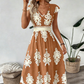 ⏳Time-Limited Special⏰Women's V-Neck Baroque Print Flowy Maxi Dress