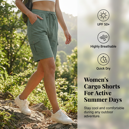 ⏳Time-Limited Special⏰Women's Quick-Dry Cargo Shorts with Pockets🩳