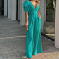 ⏳Time-Limited Special⏰Women's Deep V-Neck Wide Leg Jumpsuit – High Waist, Flowy Style & Soft Fabric ✨