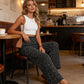 ⏳Time-Limited Special⏰Women's Smocked High Waist Wide Leg Pants👖