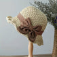 ⏳Time-Limited Special⏰Straw Hat with Retro Bow – Foldable & Breathable for Summer