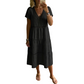 ⏳Time-Limited Special⏰Women's Elegant V-Neck Lace Insert Dress