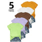 ⏳Time-Limited Special⏰5-Pack Versatile Solid Color T-Shirt – Soft Cotton, Breathable & Perfect for Daily Wear 👚