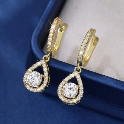 ⏳Time-Limited Special⏰Elegant Teardrop Dangle Hoop Earrings