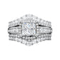 ⏳Time-Limited Special⏰Women's Princess Cut Cubic Zirconia Filled Ring – Pave Setting, Multi-Layer Band, Sparkle ✨