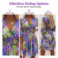 ⏳Time-Limited Special⏰Floral V-Neck A-Line Dress – Smocked Waist, Ruffled Hem, Summer Ready 🌸