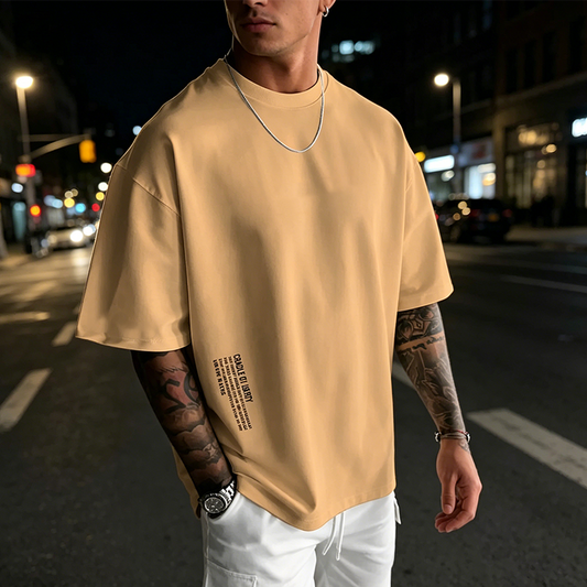 ⏳Time-Limited Special⏰Men's Loose Fit Short Sleeve Shirt – Premium Cotton Blend, Urban Graphic Print & Oversized Casual Style🏙️