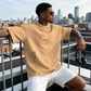 ⏳Time-Limited Special⏰Men's Loose Fit Short Sleeve Shirt – Premium Cotton Blend, Urban Graphic Print & Oversized Casual Style🏙️