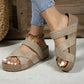 ⏳Time-Limited Special⏰Women's Criss-Cross Woven Strap Wedge Sandals – Comfortable, Stylish & Perfect for Summer Days