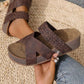 ⏳Time-Limited Special⏰Women's Criss-Cross Woven Strap Wedge Sandals – Comfortable, Stylish & Perfect for Summer Days