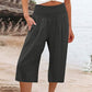 ⏳Time-Limited Special⏰Women’s Lightweight Elastic Waist Crop Pants (S-3XL) – Comfortable, Flowy & Perfect for Casual Summer Outfits ✨🌿