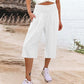 ⏳Time-Limited Special⏰Women’s Lightweight Elastic Waist Crop Pants (S-3XL) – Comfortable, Flowy & Perfect for Casual Summer Outfits ✨🌿