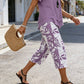 ⏳Time-Limited Special⏰Casual Round Neck Layered Tunic Top and Wide Leg Pants Set