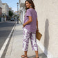 ⏳Time-Limited Special⏰Casual Round Neck Layered Tunic Top and Wide Leg Pants Set