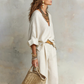 ⏳Time-Limited Special⏰Women's V-Neck Top & Wide-Leg Pants 2-Piece Set