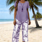 ⏳Time-Limited Special⏰Women's Asymmetrical Top & Capri Pants 2-Piece Set