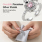 ⏳Time-Limited Special⏰Vintage Sword Piercing Heart Ring – Adjustable, Pink Rhinestone, Gothic Edge ⚔️