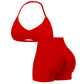 ⏳Time-Limited Special⏰Women's Halter & Shorts Set – Tummy Control, Seamless, Butt-Lifting 🍑