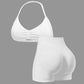 ⏳Time-Limited Special⏰Women's Halter & Shorts Set – Tummy Control, Seamless, Butt-Lifting 🍑