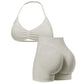 ⏳Time-Limited Special⏰Women's Halter & Shorts Set – Tummy Control, Seamless, Butt-Lifting 🍑
