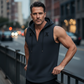 ⏳Time-Limited Special⏰Men's Sleeveless Workout Hoodie Tank – V-Neck & Integrated Hood 🔥