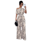 ⏳Time-Limited Special⏰One-Shoulder Wide-Leg Jumpsuit – Abstract Stripe & Tie-Waist – Chic Elegant Evening Romper 🥂
