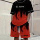 ⏳Time-Limited Special⏰Men's Graphic Print T-Shirt & Shorts Set