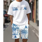 ⏳Time-Limited Special⏰Men's Graphic Print T-Shirt & Shorts Set