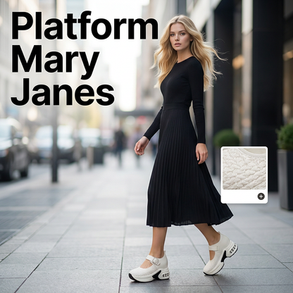 ⏳Time-Limited Special⏰Breathable Woven Platform Mary Janes