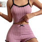 ⏳Time-Limited Special⏰Ribbed Knit Cami & Shorts Pajama Set