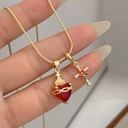 ⏳Time-Limited Special⏰Gold Faith Double Pendant | Adjustable Chain · Exquisite Craftsmanship · Sacred Elegance · A Meaningful Gift
