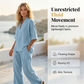 ⏳Time-Limited Special⏰ Women's Casual V-Neck Top & Wide-Leg Trousers Set – Soft & Breathable for Summer, Work or Resort 🌸