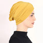 ⏳Time-Limited Special⏰Soft Stretch Turban Cap – Milk Silk Fabric & Anti-Slip Fit – Hair Volume Concealer – Multi-Use Under Scarf 🧣
