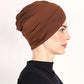 ⏳Time-Limited Special⏰Soft Stretch Turban Cap – Milk Silk Fabric & Anti-Slip Fit – Hair Volume Concealer – Multi-Use Under Scarf 🧣