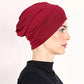 ⏳Time-Limited Special⏰Soft Stretch Turban Cap – Milk Silk Fabric & Anti-Slip Fit – Hair Volume Concealer – Multi-Use Under Scarf 🧣