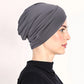 ⏳Time-Limited Special⏰Soft Stretch Turban Cap – Milk Silk Fabric & Anti-Slip Fit – Hair Volume Concealer – Multi-Use Under Scarf 🧣