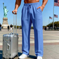 ⏳Time-Limited Special⏰Men's Elastic Waist Drawstring Straight Leg Pants