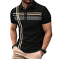⏳Time-Limited Special⏰Men's Striped Short Sleeve Collared Top