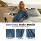 ⏳Time-Limited Special⏰Off-Shoulder Wide-Leg Denim Jumpsuit