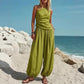 ⏳Time-Limited Special⏰Women's One-Shoulder Top and Wide-Leg Pants Set