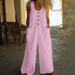⏳Time-Limited Special⏰Women's Sleeveless Wide-Leg Jumpsuit with Pockets