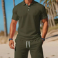 ⏳Time-Limited Special⏰Men's Summer 2-Piece Polo & Shorts Set