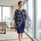 ⏳Time-Limited Special⏰Women's Elegant Floral Print Overlay & Dress Set