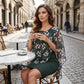 ⏳Time-Limited Special⏰Women's Elegant Floral Print Overlay & Dress Set