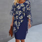 ⏳Time-Limited Special⏰Women's Elegant Floral Print Overlay & Dress Set