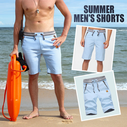 ⏳Time-Limited Special⏰Men's Color-Blocking Drawstring Shorts