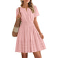 ⏳Time-Limited Special⏰Women's Short Sleeve Tiered Mini Dress