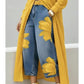 ⏳Time-Limited Special⏰Artistic Flower Wide-Leg Jeans for Women