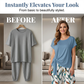 ⏳Time-Limited Special⏰Women's Side-Tie Top & Patterned Pants Set – Flowy & Adjustable – Perfect for summer vacations or resort wear – breezy tropical vibes 👖