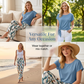 ⏳Time-Limited Special⏰Women's Side-Tie Top & Patterned Pants Set – Flowy & Adjustable – Perfect for summer vacations or resort wear – breezy tropical vibes 👖